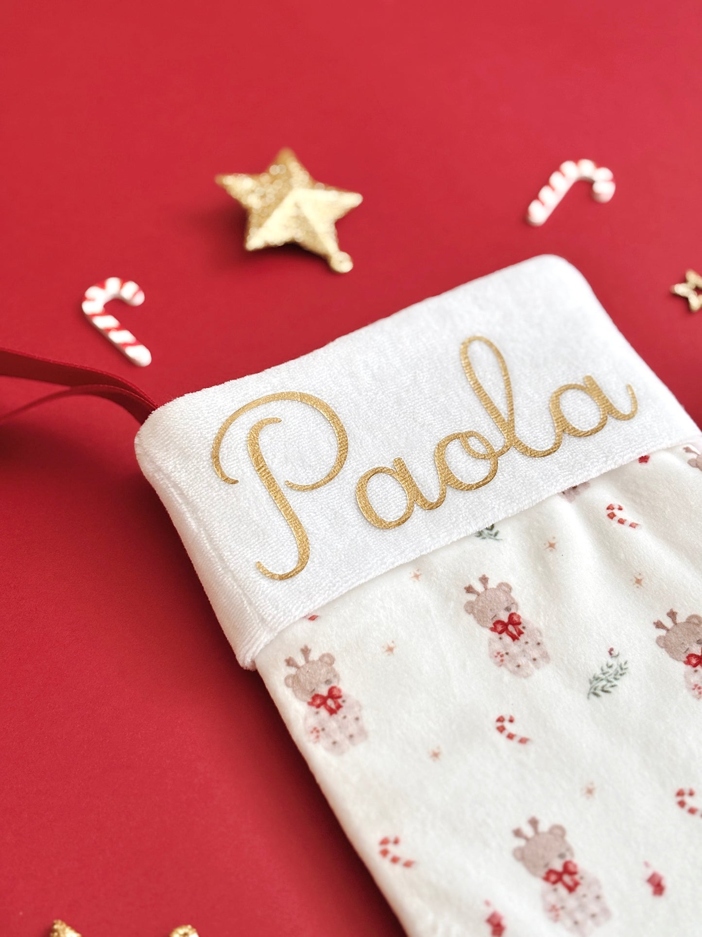 Chaussette Motif exclusif de Noël personnalisée