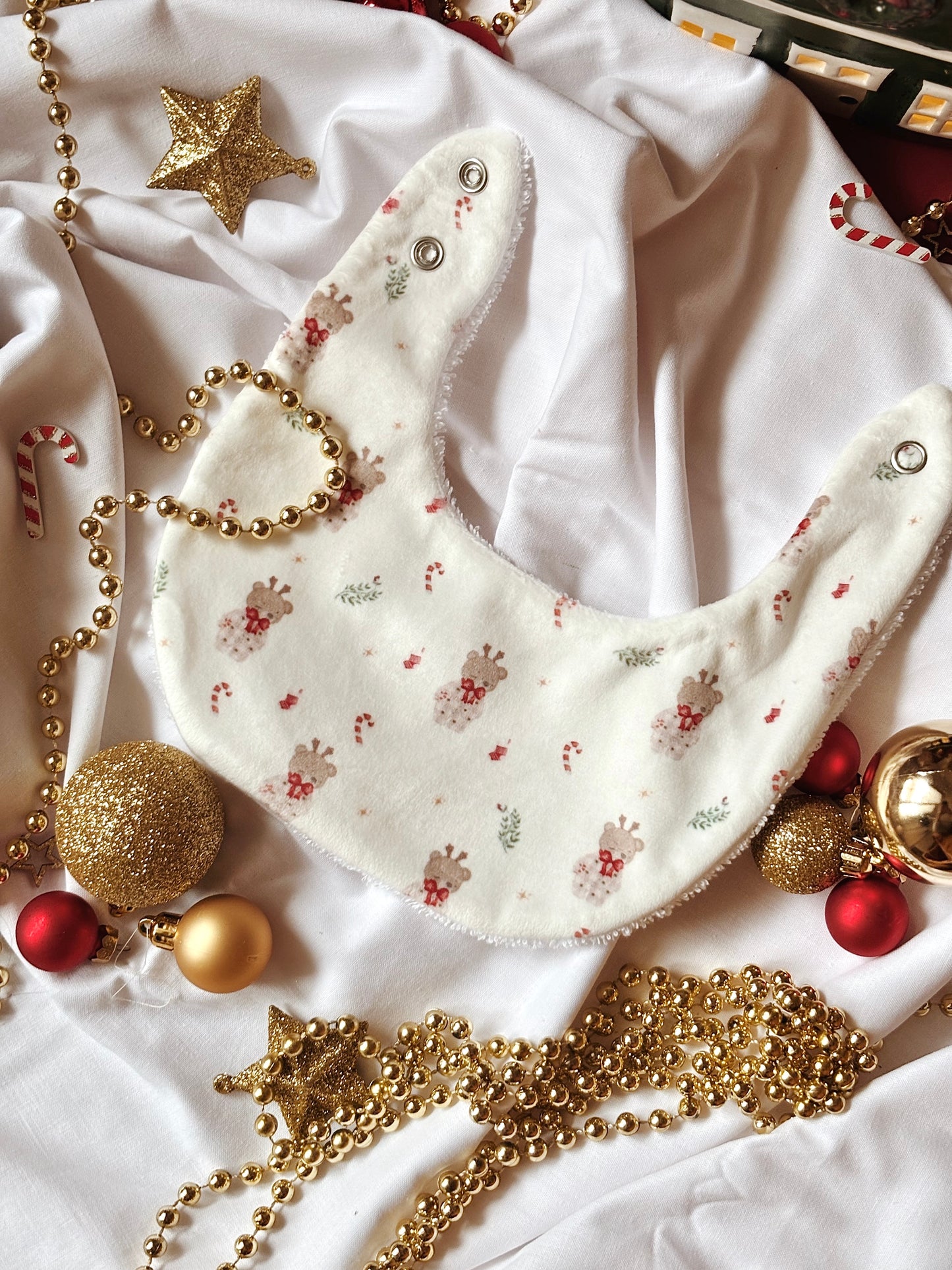 Bavoir motif exclusif de Noël