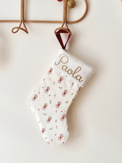 Chaussette Motif exclusif de Noël personnalisée