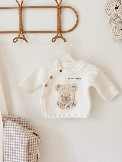 Gilet de naissance Ourson | 0/1 mois