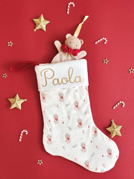 Chaussette Motif exclusif de Noël personnalisée
