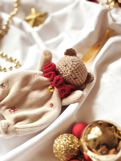 Suspension Ourson de Noël personnalisée avec Prénom