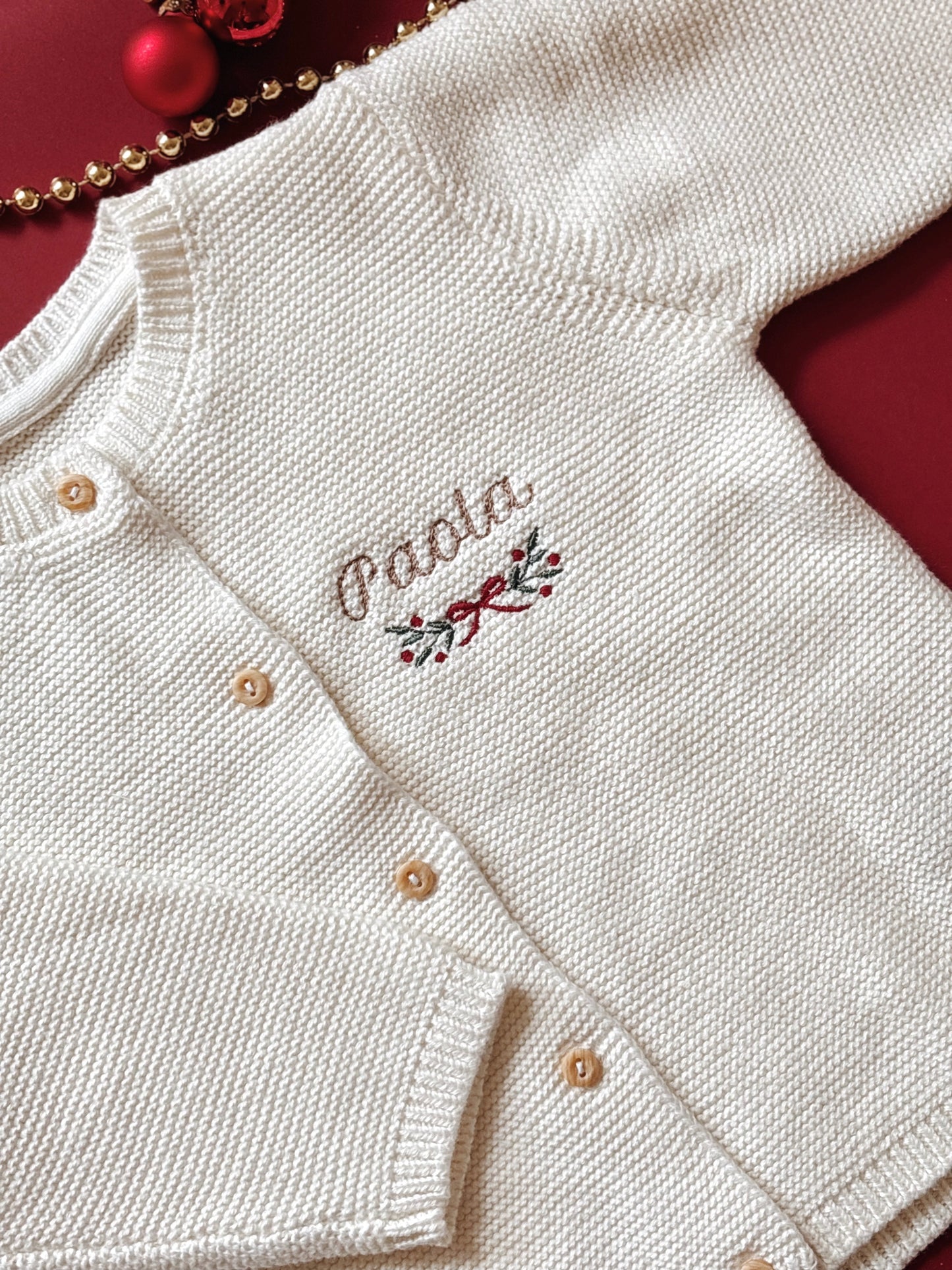 Gilet en maille édition Noël personnalisé