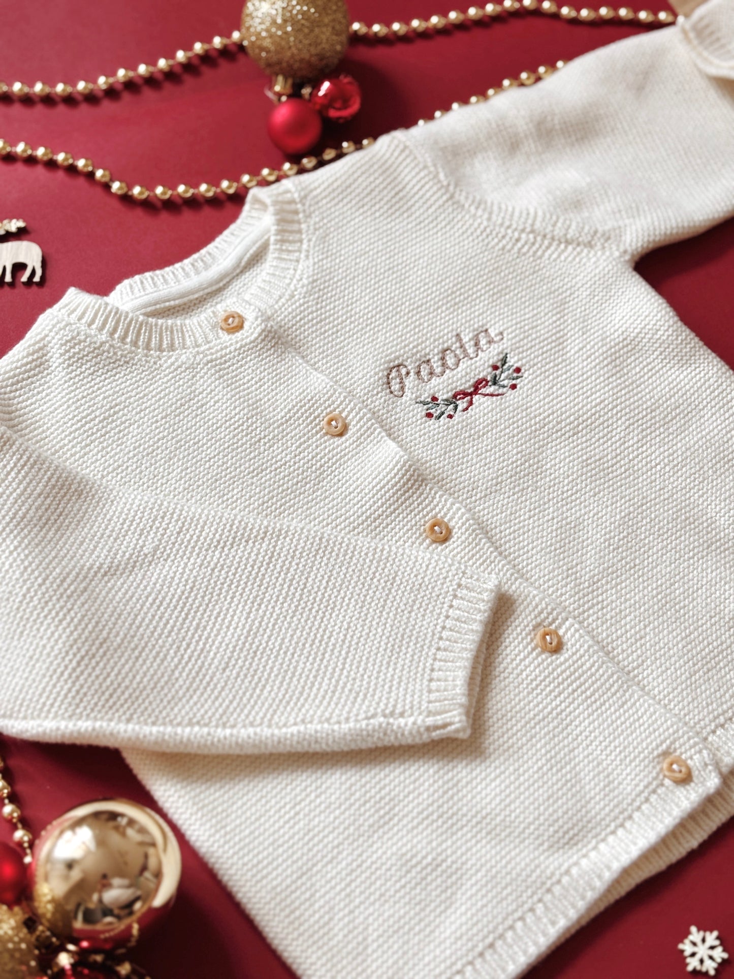 Gilet en maille édition Noël personnalisé