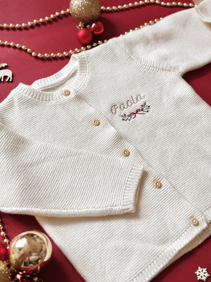 Gilet en maille édition Noël personnalisé