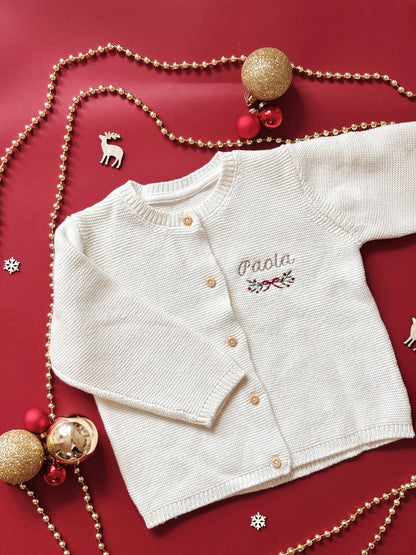 Gilet en maille édition Noël personnalisé